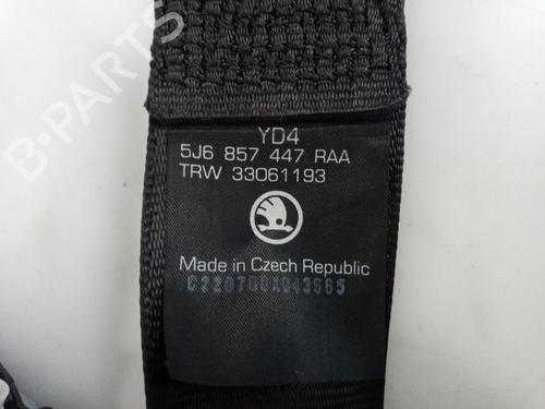 Rear left seatbelt SKODA FABIA II (542) 1.4 | BP22459152I29 