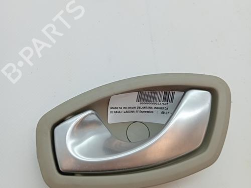 Used Front left interior door handle RENAULT LAGUNA III Grandtour (KT0/1) 2.0 dCi (KT01, KT08, KT09, KT0K, KT12, KT1D, KT1W) (150 hp) 23344435