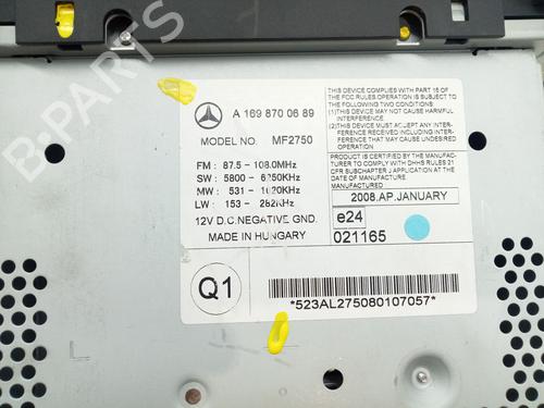 Radio MERCEDES-BENZ B-CLASS Sports Tourer (W245) B 180 CDI (245.207) | BP28141725E6 