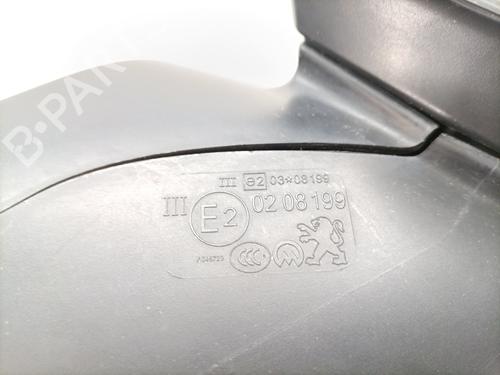Left mirror PEUGEOT 3008 I MPV (0U_) 1.6 HDi | BP25613104C26 