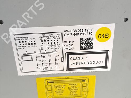 Radio VW PASSAT B6 (3C2) 2.0 TDI 16V | BP25999027E6