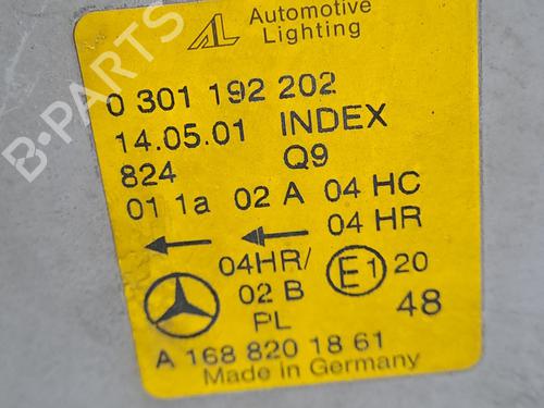 Right headlight MERCEDES-BENZ A-CLASS (W168) A 170 CDI (168.009, 168.109) | BP23371079C29 