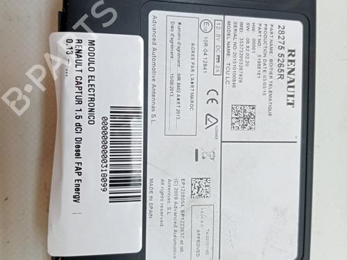 Used Electronic module RENAULT CAPTUR I (J5_, H5_) 1.5 dCi 90 (J5N4, J5M5, J5MW, J5M6, J5AL, J5AJ) (90 hp) 23341953