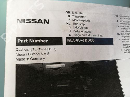 Trinnbrett NISSAN NOTE (E11, NE11) 1.4 LPG | BP30451980C149 