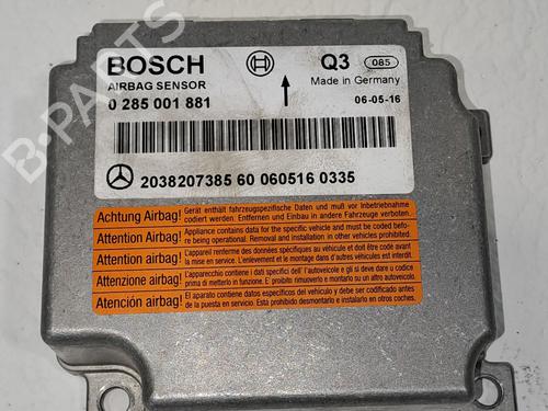 Kollisonspute sett MERCEDES-BENZ C-CLASS (W203) C 180 Kompressor (203.046) | BP23978215C86 