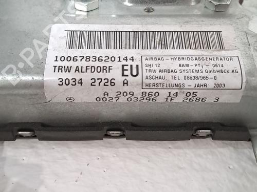 Kollisonspute sett MERCEDES-BENZ CLK (C209) CLK 270 CDI (209.316) | BP23977344C86 