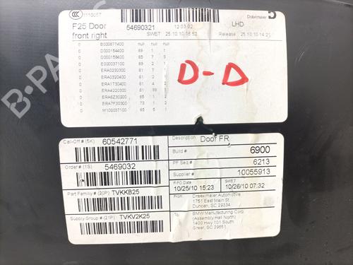 Front right panel BMW X3 (F25) xDrive 20 d | BP29420905C59 