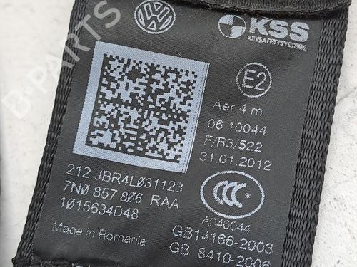 Rear right seatbelt SEAT ALHAMBRA (710, 711) 2.0 TDI | BP23378047I28 
