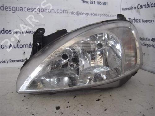 Used Left headlight OPEL CORSA C (X01) 1.7 DTI (F08, F68) (75 hp) 25988911