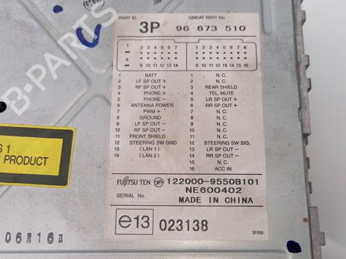Radio CHEVROLET CAPTIVA (C100, C140) 2.0 D 4WD | BP23382280E6 