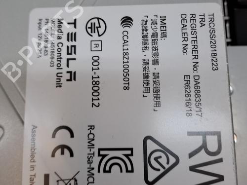 Multifunctionele display TESLA MODEL S (5YJS) P85 | BP25153891C48