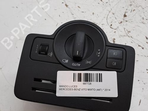Used Headlight switch MERCEDES-BENZ VITO Van (W447) 114 CDI (447.601, 447.603, 447.605) (136 hp) 27672623