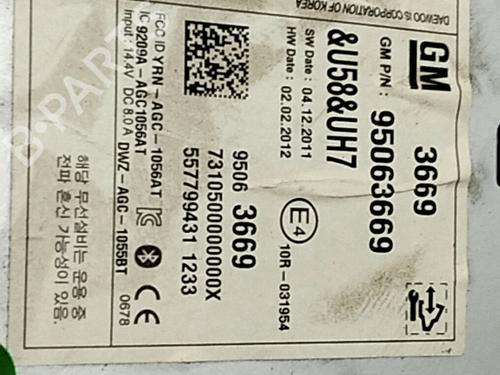 Radio CHEVROLET AVEO Hatchback (T300) 1.3 D | BP32108230E6