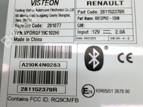 Radio RENAULT EXPRESS Box Body/MPV 1.5 Blue dCi 75 (F6AA) | BP39400902E6 - Image 2