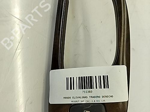 Right rear window switch PEUGEOT 307 (3A/C) 2.0 HDi 135 | BP29384989I28 