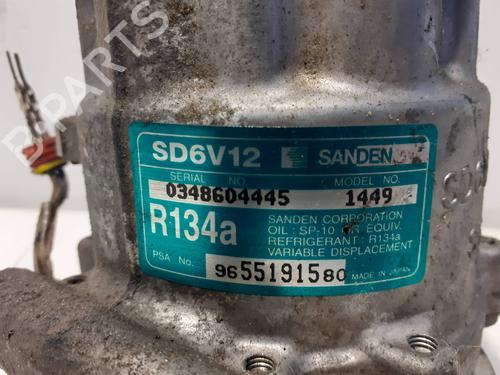 AC compressor PEUGEOT 206 Hatchback (2A/C) 1.4 HDi eco 70 | BP25915541M34 