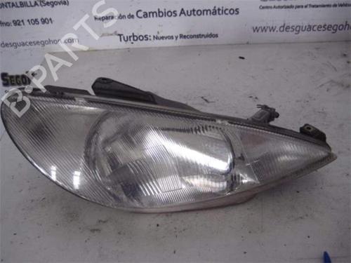 Used Right headlight PEUGEOT 206 Hatchback (2A/C) 1.9 D (69 hp) 26169211