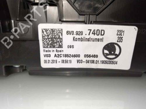 Used Instrument cluster SKODA FABIA III (NJ3) 1.0 TSI (95 hp) 23387556