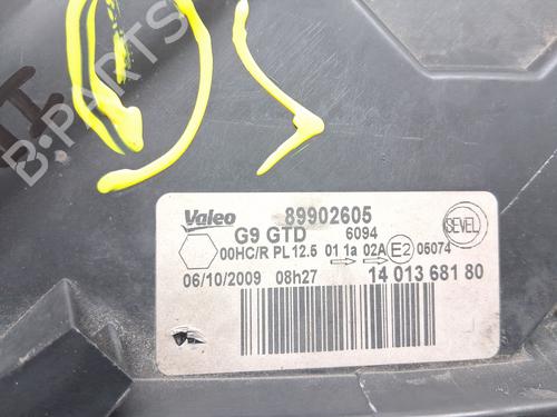 Left headlight PEUGEOT EXPERT Van (VF3A_, VF3U_, VF3X_) 1.6 HDi 90 16V | BP28141727C28 