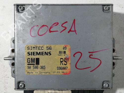 Used Engine control unit (ECU) OPEL CORSA C (X01) 1.7 DTI (F08, F68) (75 hp) 24925823