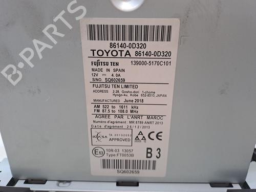 Display monitor TOYOTA YARIS (_P13_) 1.5 Hybrid (NHP130_, NHP130) | BP23358390C48 