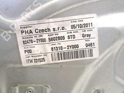 Front left window mechanism HYUNDAI ix35 (LM, EL, ELH) 1.7 CRDi | BP23381464C22 