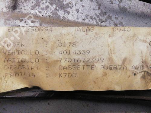 Used Front right window mechanism RENAULT LAGUNA I (B56_, 556_) 2.2 D (B56F/2) (83 hp) 25988528
