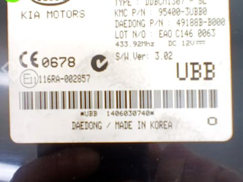 Electronic module KIA SPORTAGE III (SL) 1.7 CRDi | BP33767047M83 - Image 2