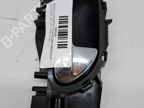 Used Front right interior door handle PEUGEOT 207 CC (WD_) 1.6 16V (120 hp) 23381887