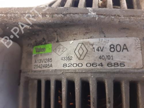 Alternator RENAULT MEGANE I (BA0/1_) 1.9 dCi (BA05, BA1F) | BP25988927M7