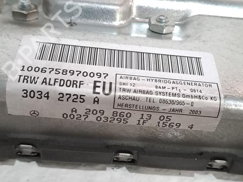 Kollisonspute sett MERCEDES-BENZ CLK (C209) CLK 270 CDI (209.316) | BP23977344C86 