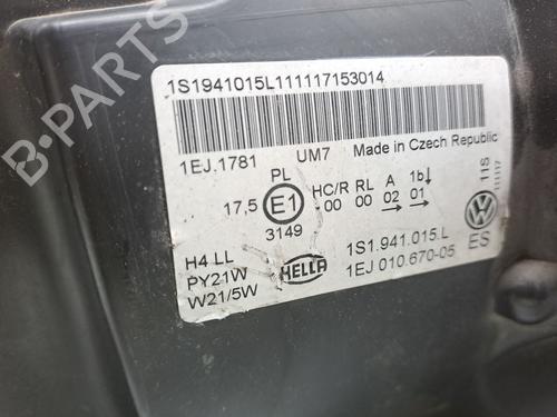 Left headlight VW UP! (121, 122, BL1, BL2, BL3, 123) 1.0 | BP23943543C28 
