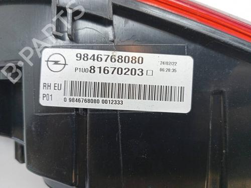 Right tailgate light OPEL GRANDLAND / GRANDLAND X (A18, P1UO) 1.2 (75) | BP23341558C80 