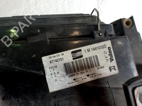 Faro derecho SEAT TOLEDO II (1M2) 1.9 TDI (90 hp) 29557954