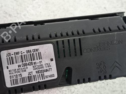 Display monitor PEUGEOT 3008 I MPV (0U_) 1.6 BlueHDi 120 | BP27463955C48 