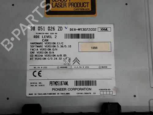 Radio PEUGEOT 208 I (CA_, CC_) 1.6 HDi / BlueHDi 75 | BP31752221E6