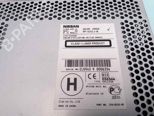 Radio NISSAN NV200 Van 1.5 dCi 90 (M20, M20N, M20M) | BP23893137E6 