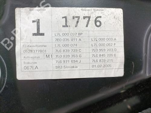 Rear left window mechanism VW TOUAREG (7LA, 7L6, 7L7) 3.0 V6 TDI | BP25613108C24 