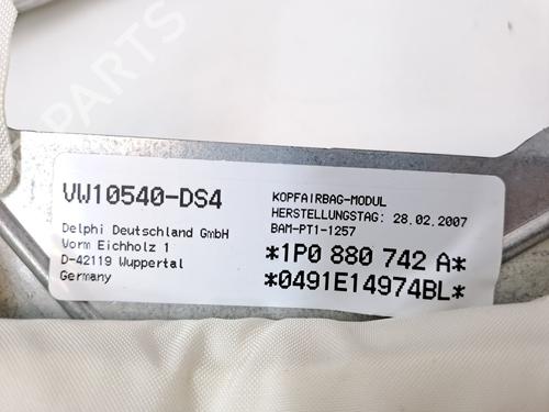 Right curtain airbag SEAT LEON (1P1) 1.9 TDI | BP23361048C12 