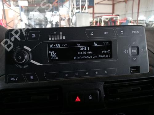 Radio PEUGEOT PARTNER Box Body/MPV (K9) 1.5 BlueHDi 100 (102 hp) 26654387