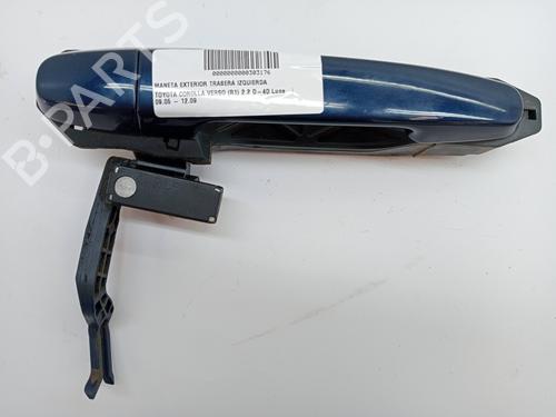Used Rear left exterior door handle TOYOTA COROLLA Verso (ZER_, ZZE12_, R1_) 2.2 D-4D (AUR10_, AUR10R) (136 hp) 23340650