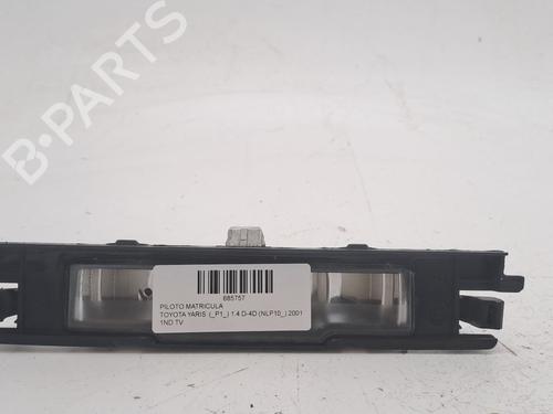Used Licence plate light TOYOTA YARIS (_P1_) 1.4 D-4D (NLP10_, NLP10R) (75 hp) 28163868