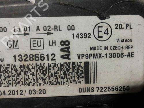 Left headlight OPEL MERIVA B MPV (S10) 1.4 (75) | BP25989082C28 