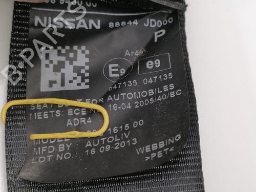 Used Rear right seatbelt NISSAN QASHQAI I (J10, NJ10) 1.6 dCi (130 hp) 23386221