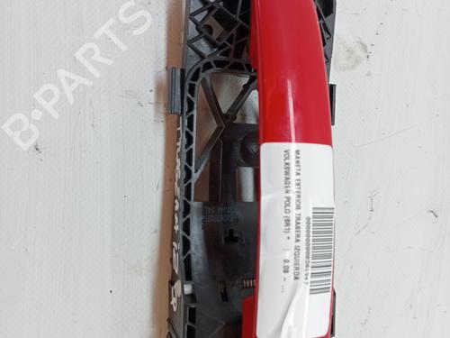 Used Rear left exterior door handle VW POLO V (6R1, 6C1) 1.6 TDI (75 hp) 23340598