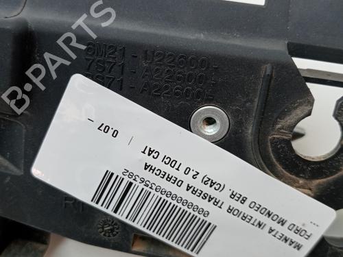 Rear right interior door handle FORD MONDEO IV (BA7) 2.0 TDCi | BP23346379I16 