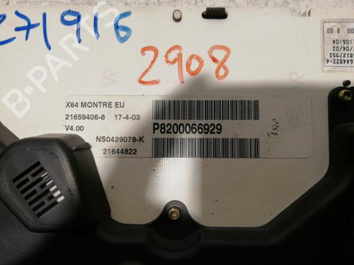 Instrument cluster RENAULT MEGANE I Classic (LA0/1_) 1.6 e (LA0F, LA0S) | BP25988544C47 
