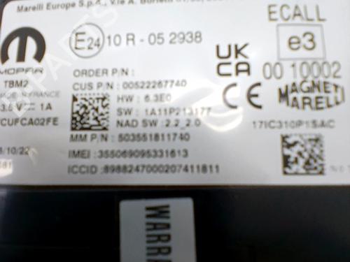 Elektronisk modul FIAT 500e (332_) Elektro 3+1 (FA1) | BP30337637M83