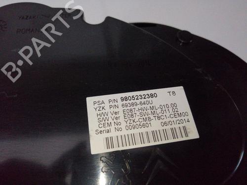 Used Instrument cluster PEUGEOT 3008 I MPV (0U_) 1.6 HDi (114 hp) 23384594