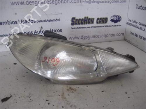 Used Right headlight PEUGEOT 206 Hatchback (2A/C) 1.9 D (69 hp) 25988869